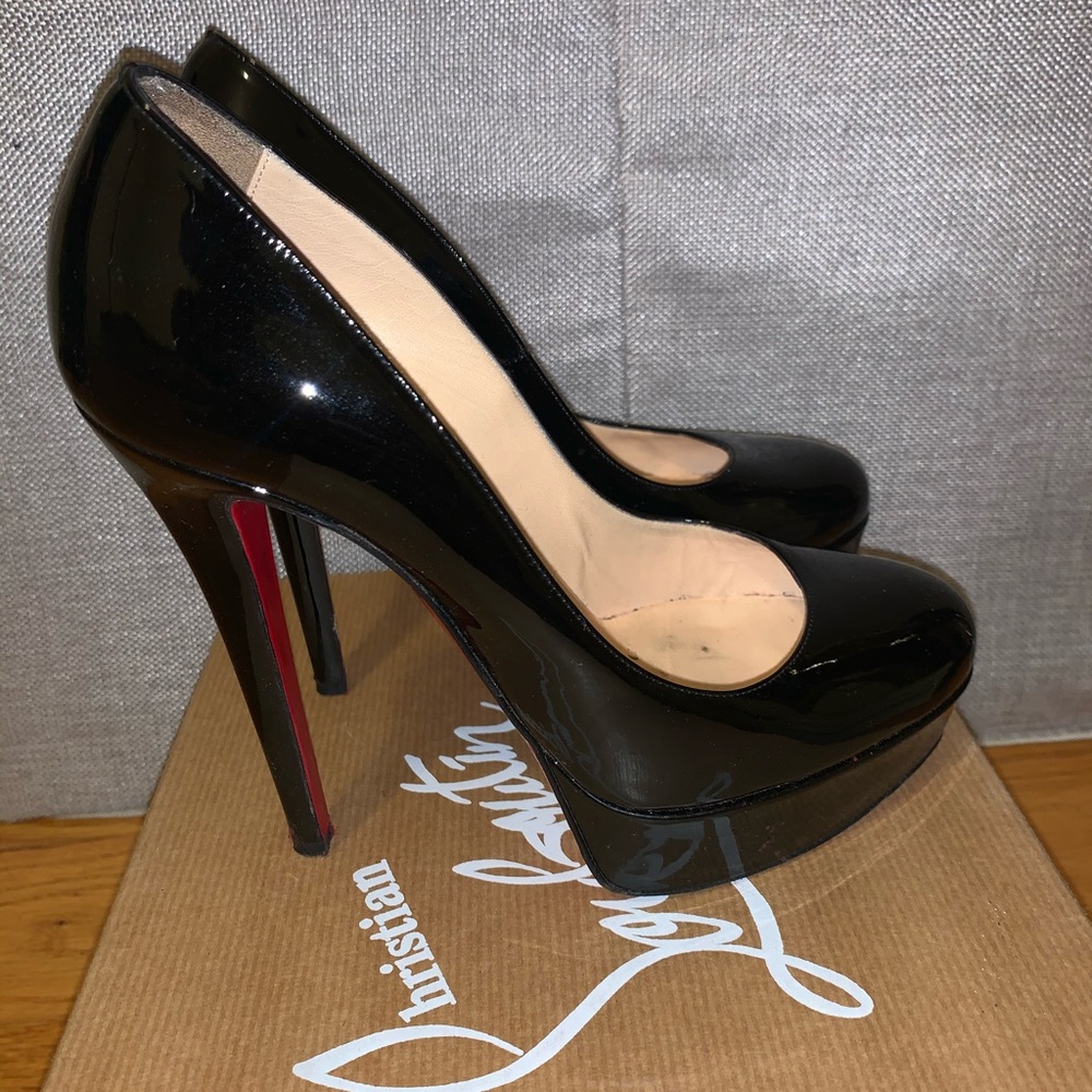Christian Louboutin Bianca 140 Patent Black